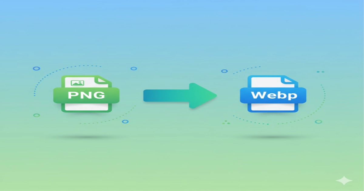 PNG to WebP converter interface for fast, secure, and high-quality image conversion.